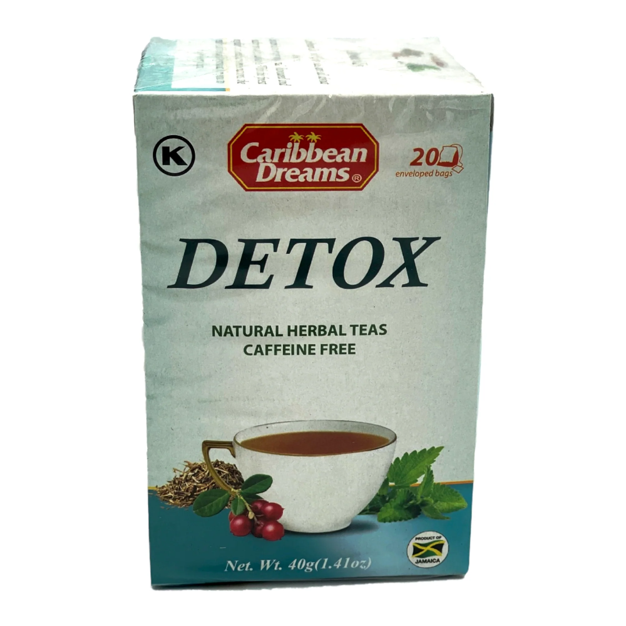 Caribbean Dreams Detox Herbal 20 Tea Bags 40G (1.41 Oz)