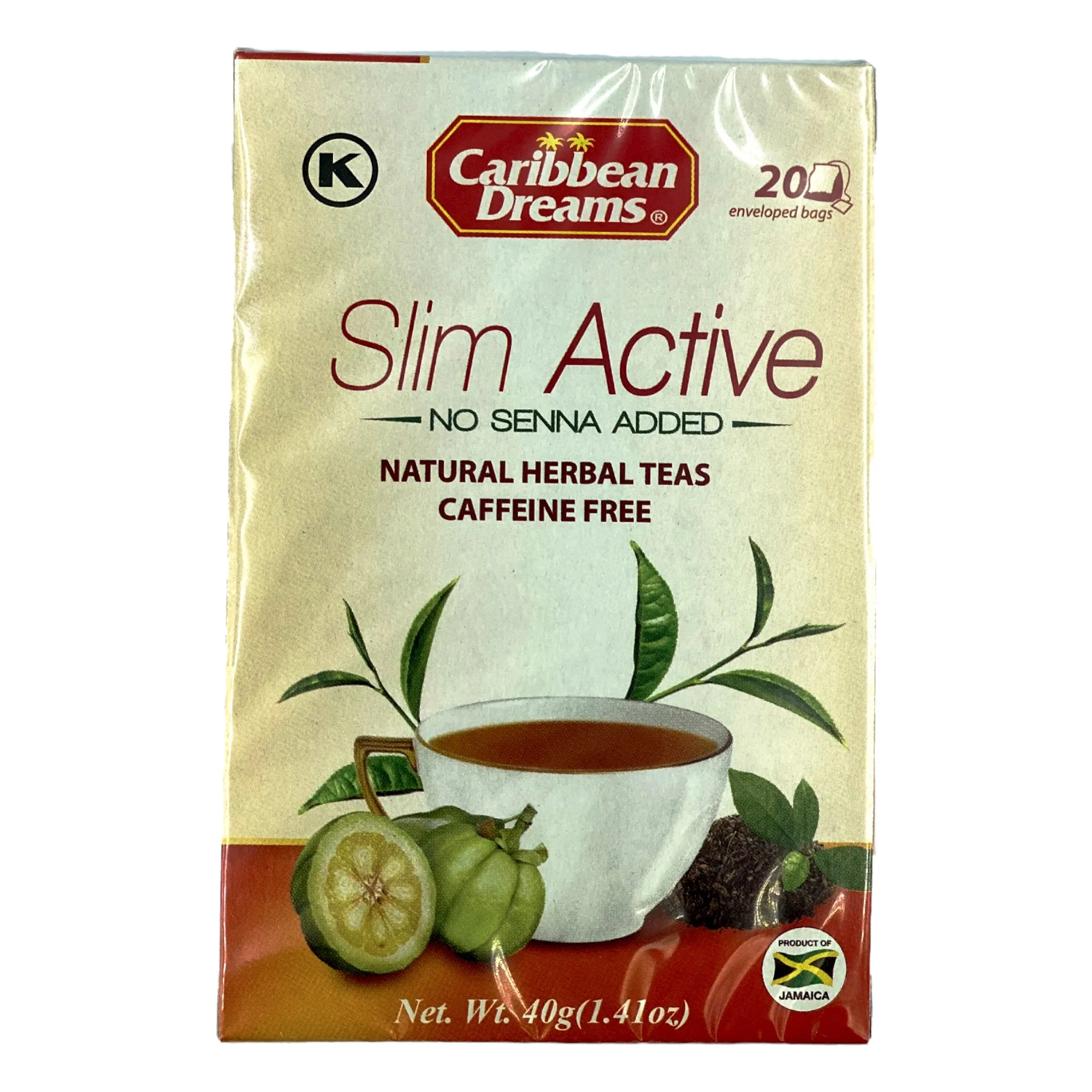 Caribbean Dreams Slim Active 20 Bags 1.41 Oz (40 G)