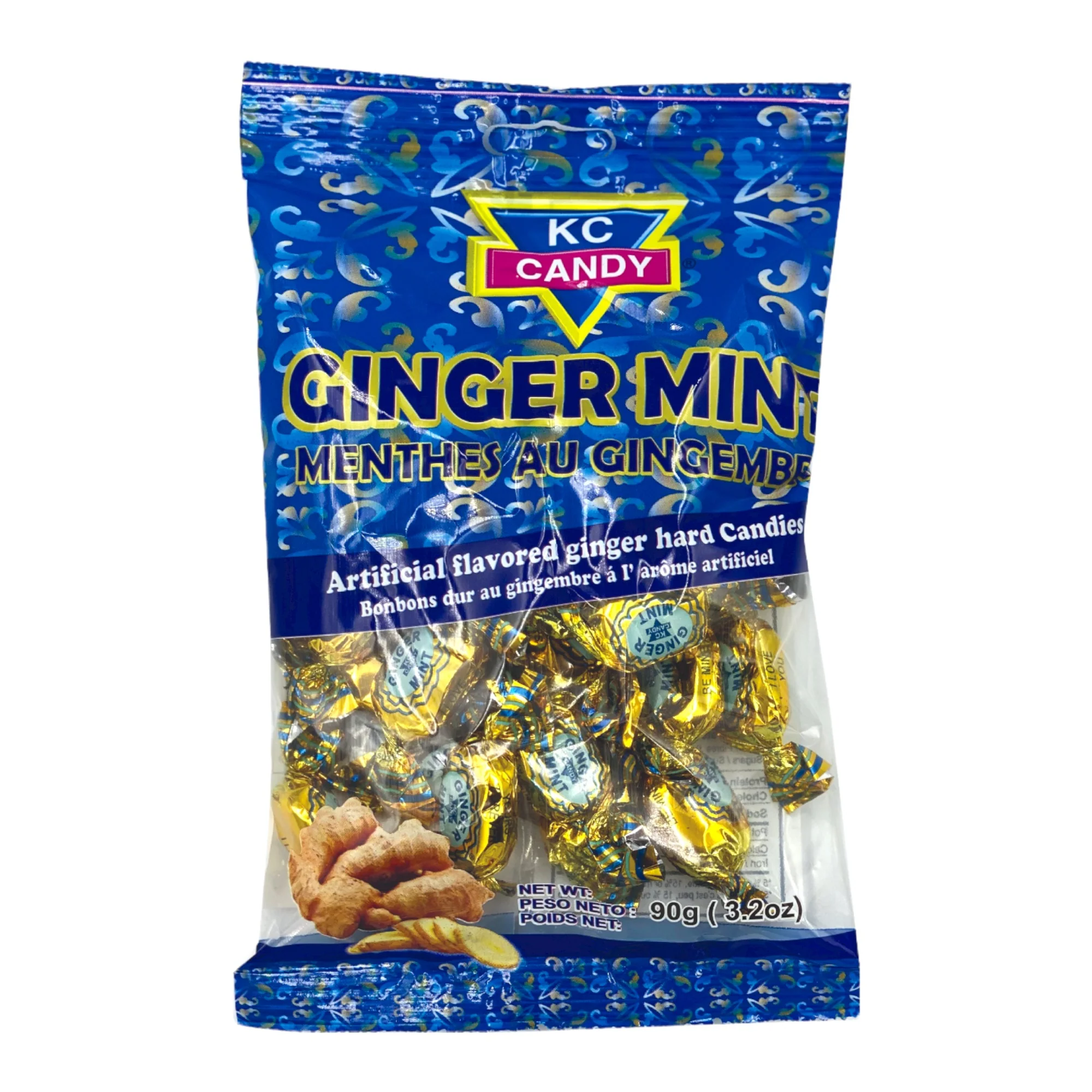 Kc Candy Ginger Mints 3.2 Oz (90 G)