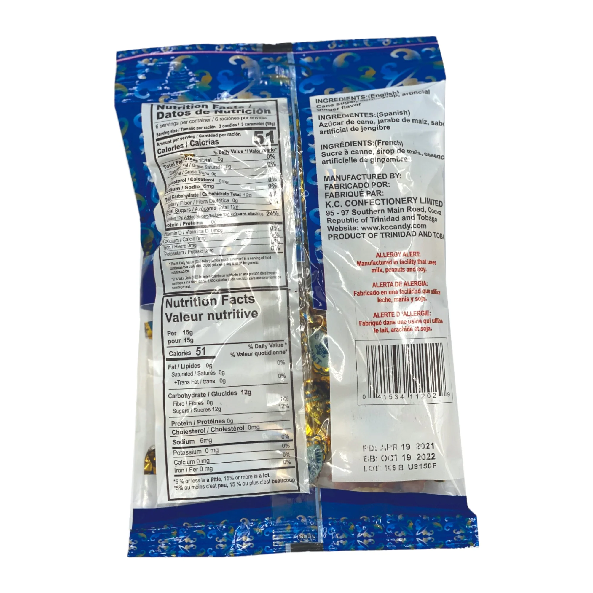 Kc Candy Ginger Mints 4.4 Oz (125 G) - Image 2