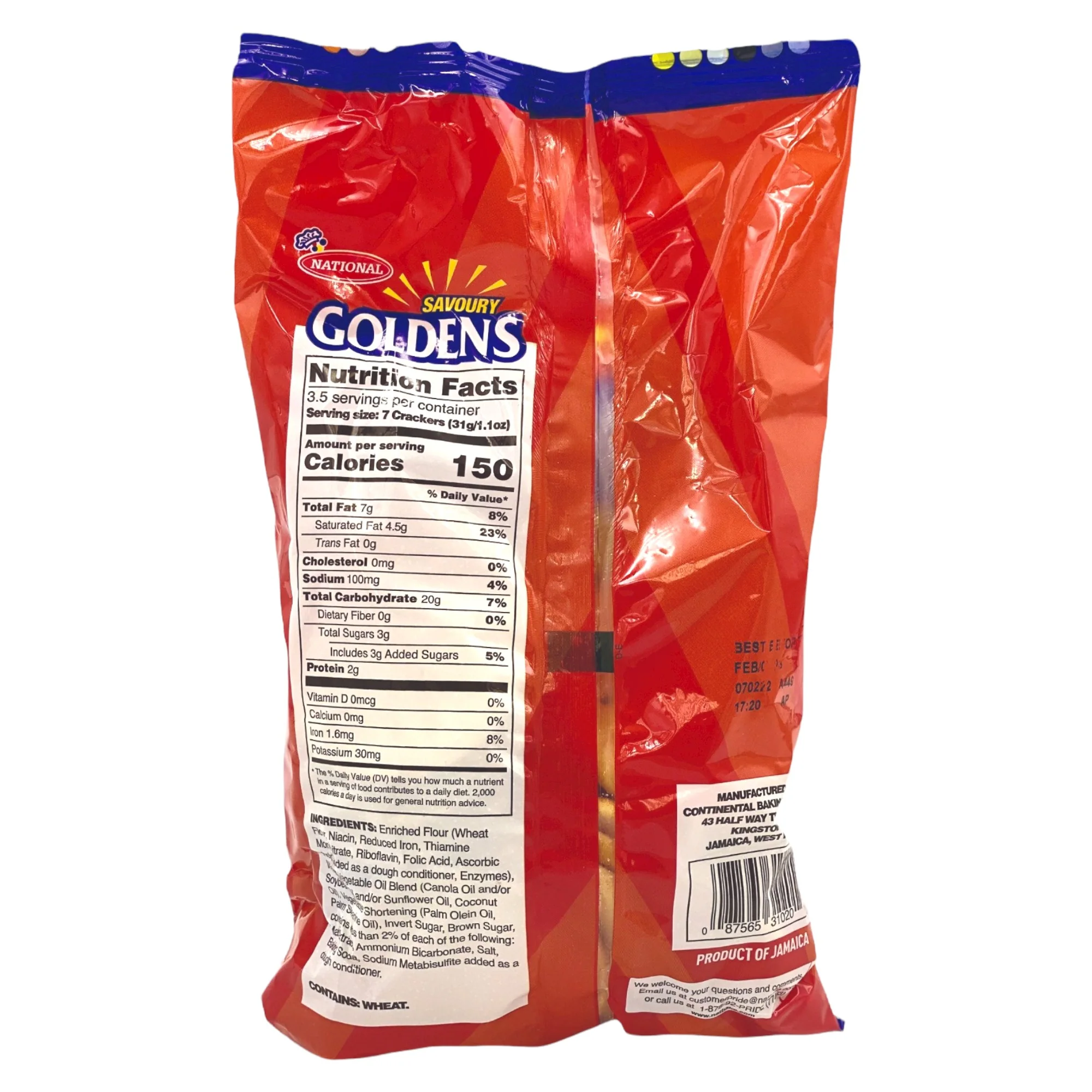 National Savoury Golden Crackers 112G - Image 2