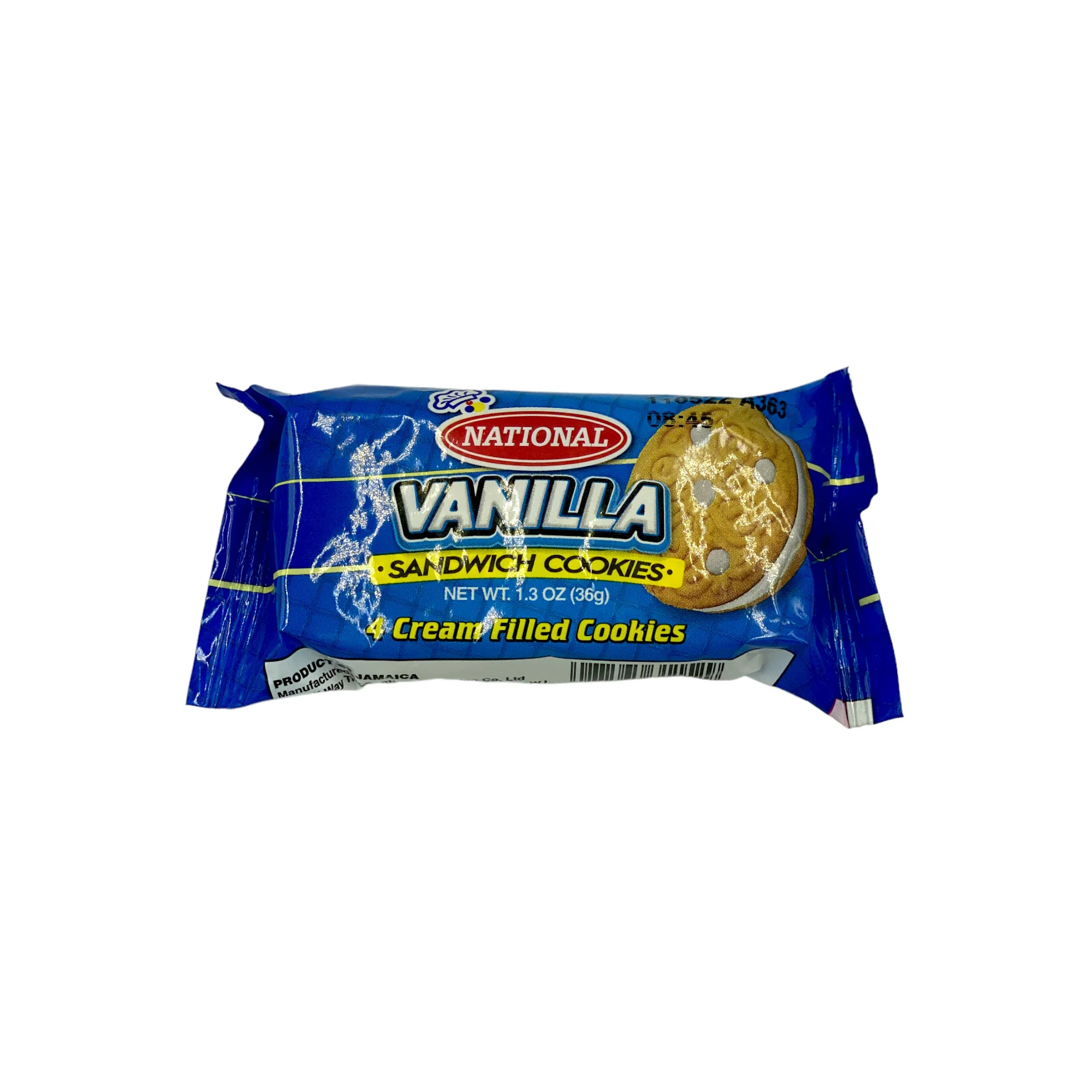 National Vanilla Sandwich Cookies (4 In A Pack) 1.3 Oz (36 G)