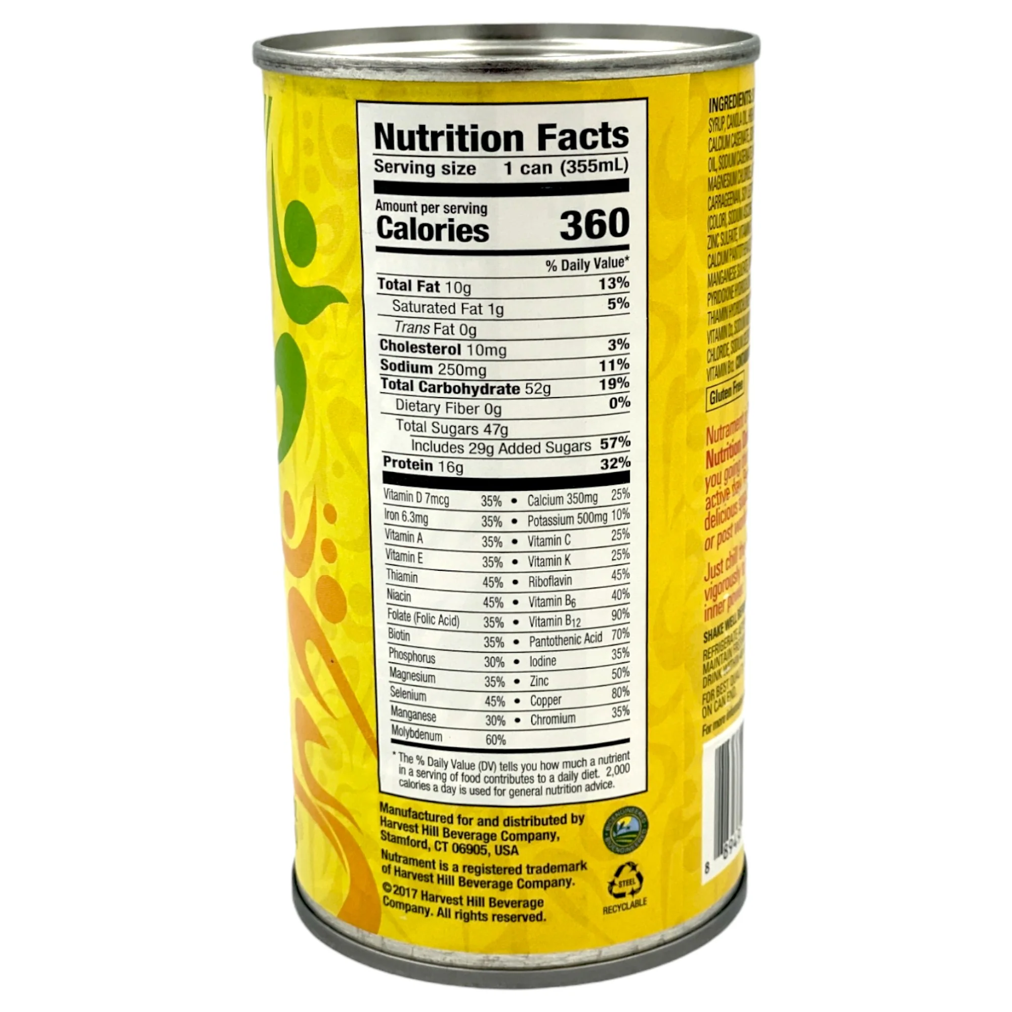 Nutrament Banana Energy Nutrition Drink 11 Fl Oz - Image 2
