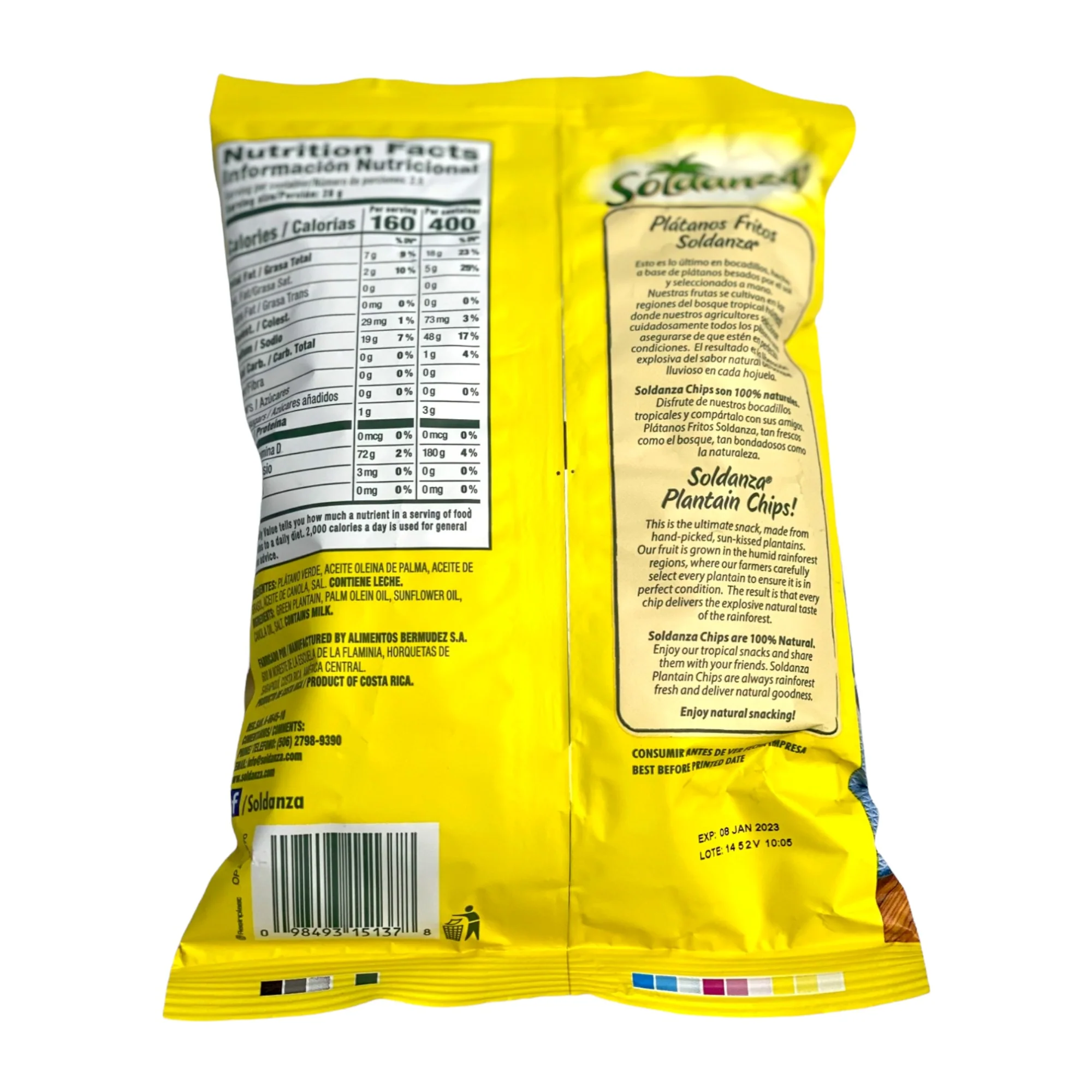 Soldanza Plantain Chips 2.5 Oz (71 G) - Image 2