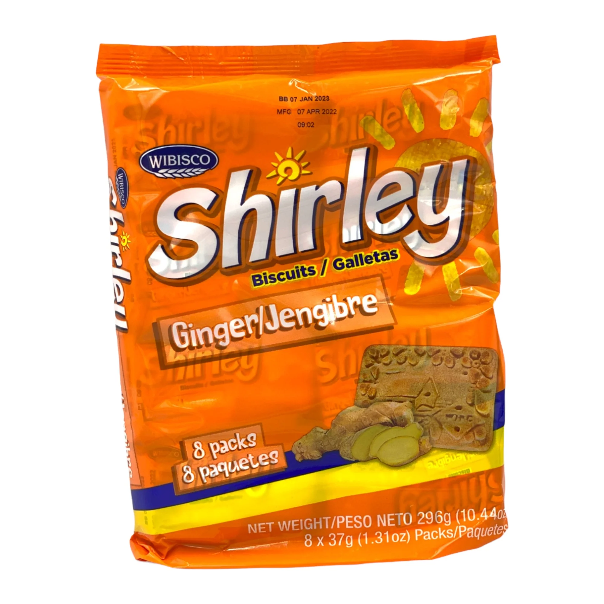 Wibisco Shirley Ginger Biscuits (8 Pack) 10.44 Oz (296 G) (Copy) - Image 3