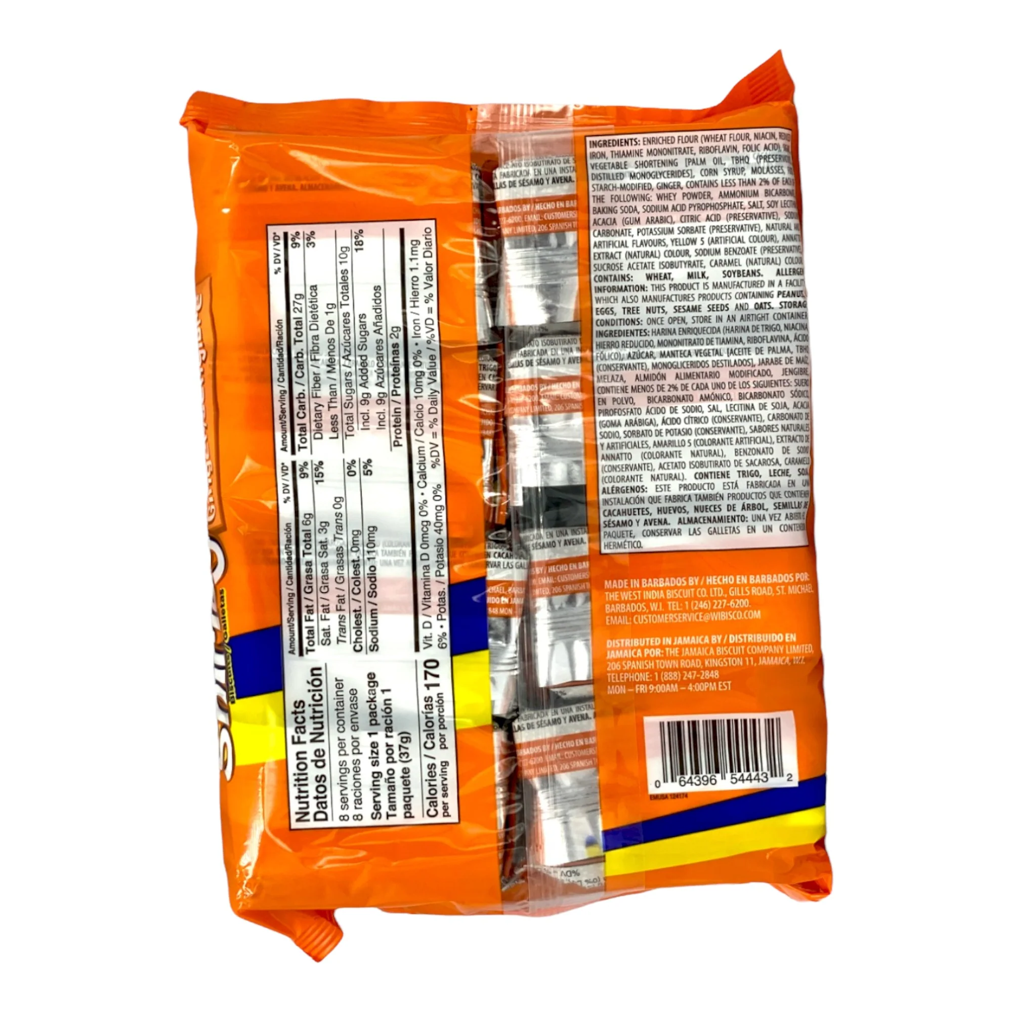 Wibisco Shirley Ginger Biscuits (8 Pack) 10.44 Oz (296 G) (Copy) - Image 4